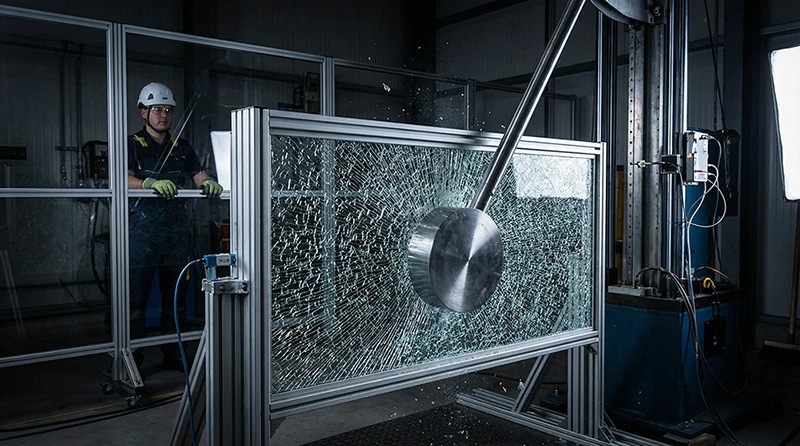 Glass Railing Impact Test