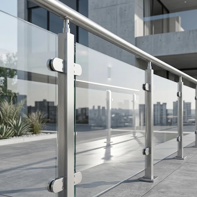 Glass Railing Post  1050/850mm SS316/304 MOD 0011 scenario