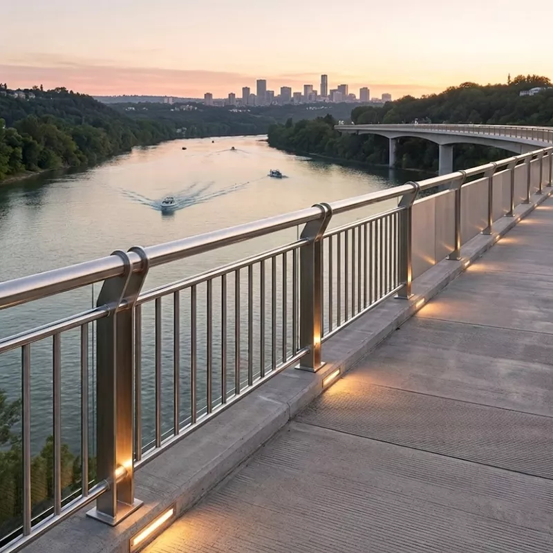 Modular Railing System​ for bridge  SS316/304 1050mm MOD 0025 scenario