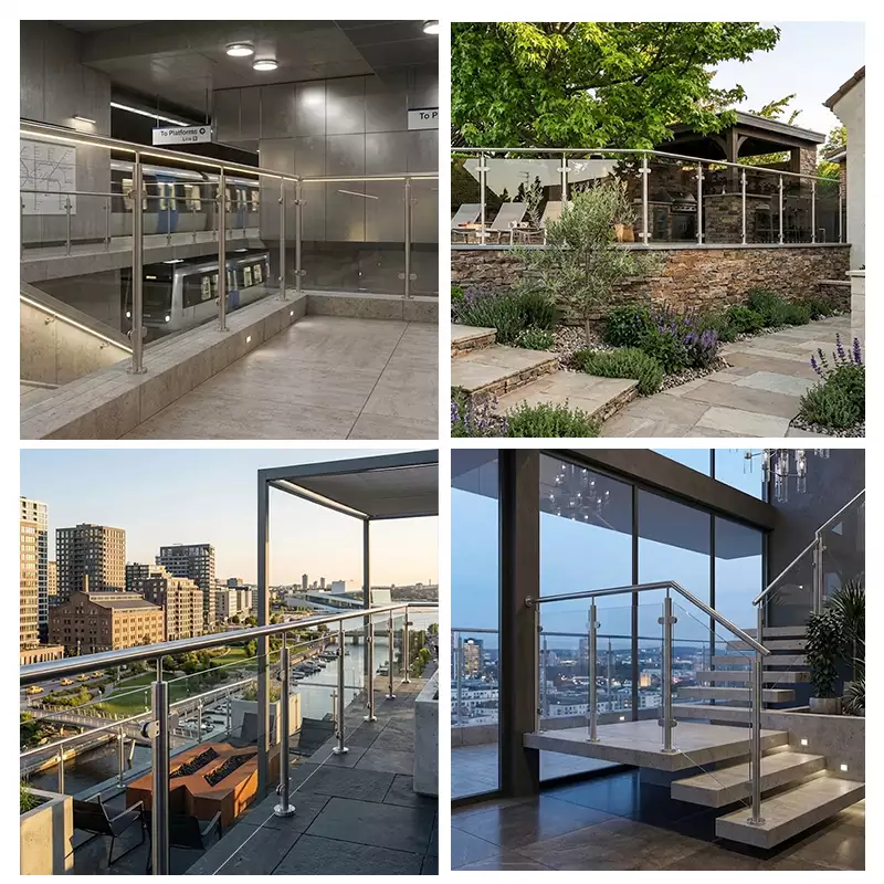 Glass railing applications in transit, commercial and residential projects