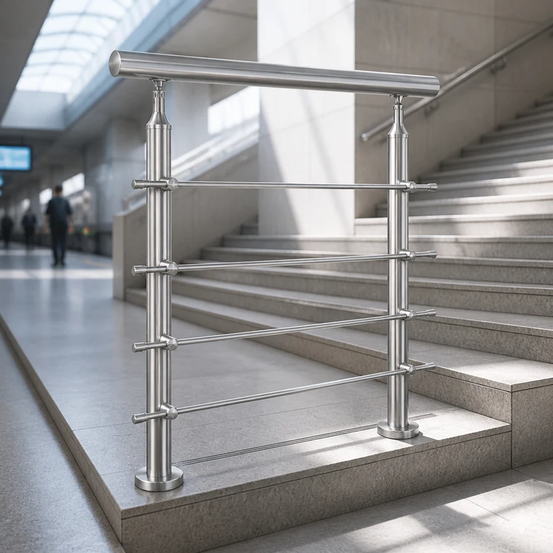 Custom Stainless Steel Rod Railing for Stairs and Balconies scenario