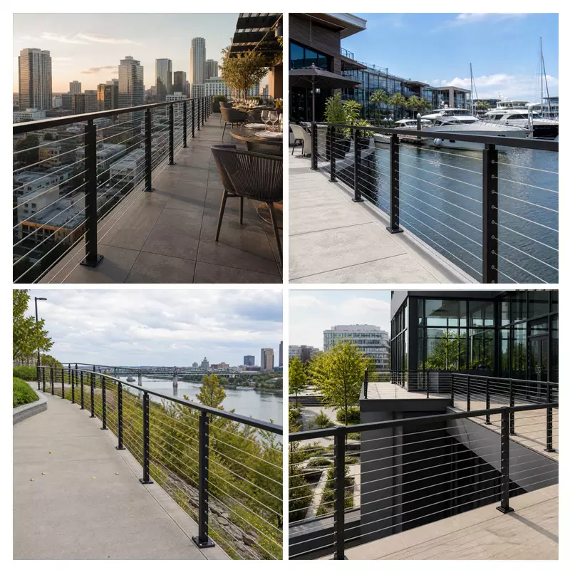 Glass railing applications in transit, commercial and residential projects